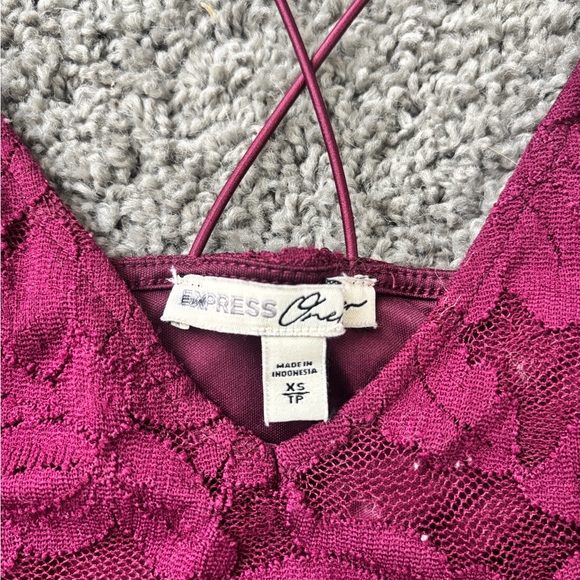 Burgundy Lace Bralette - Picture 2 of 2